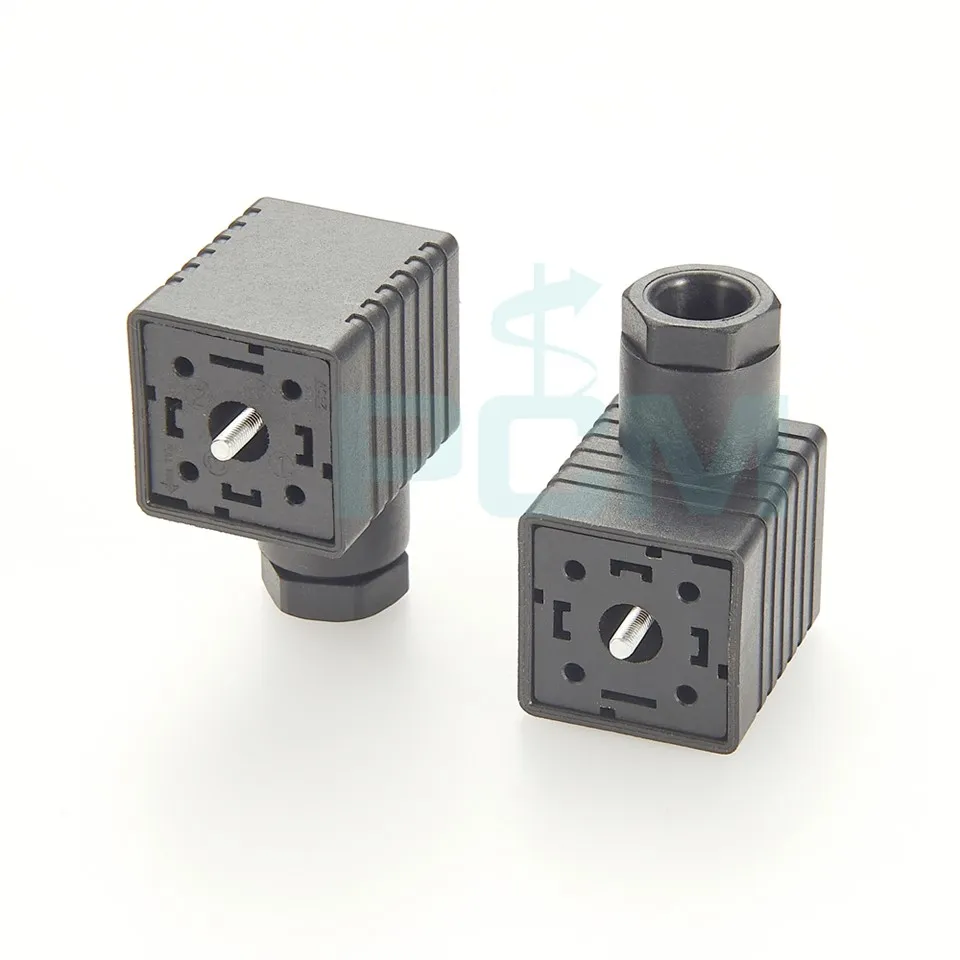 Electro-Hydraulic Control Solenoid Valve Form A Filed Attachable DIN Valve Connector