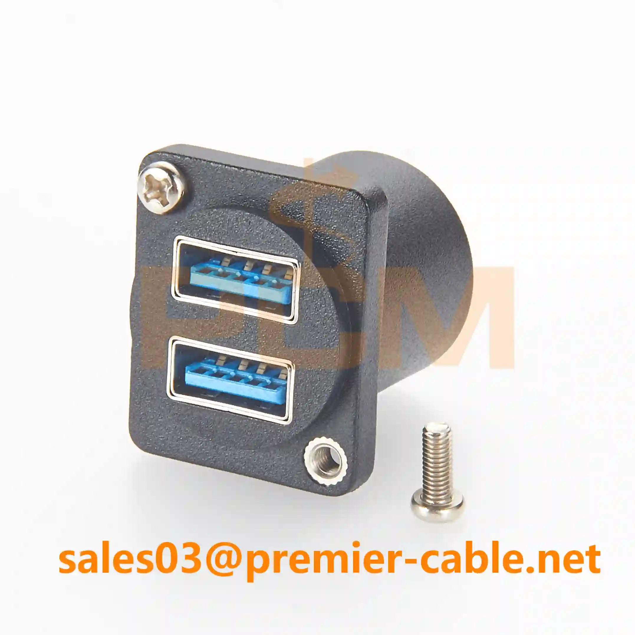Dual USB-A Panel Mount Adapter Dual USB-A Panel Mount Adapter