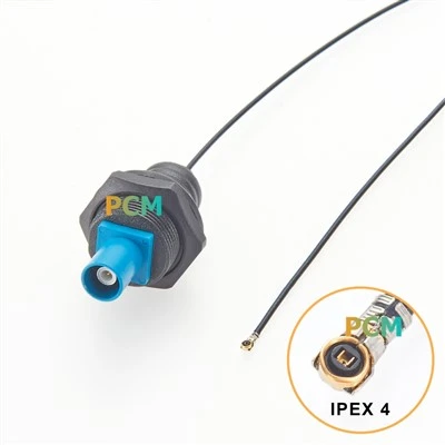 IPEX4 pou Fakra Panel Mount Coaxial Kab RG113