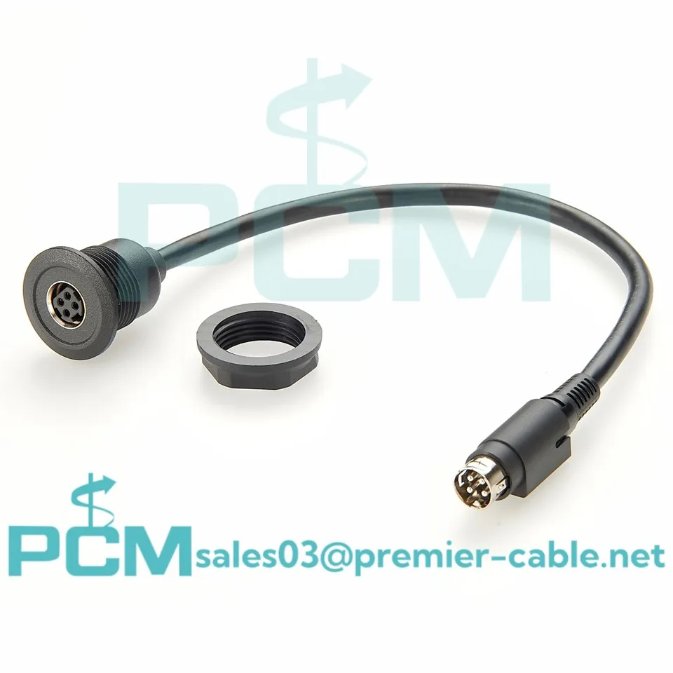 Panel Mount 4 Pozisyon pouvwa sikilè Connector Jack Fi Socket