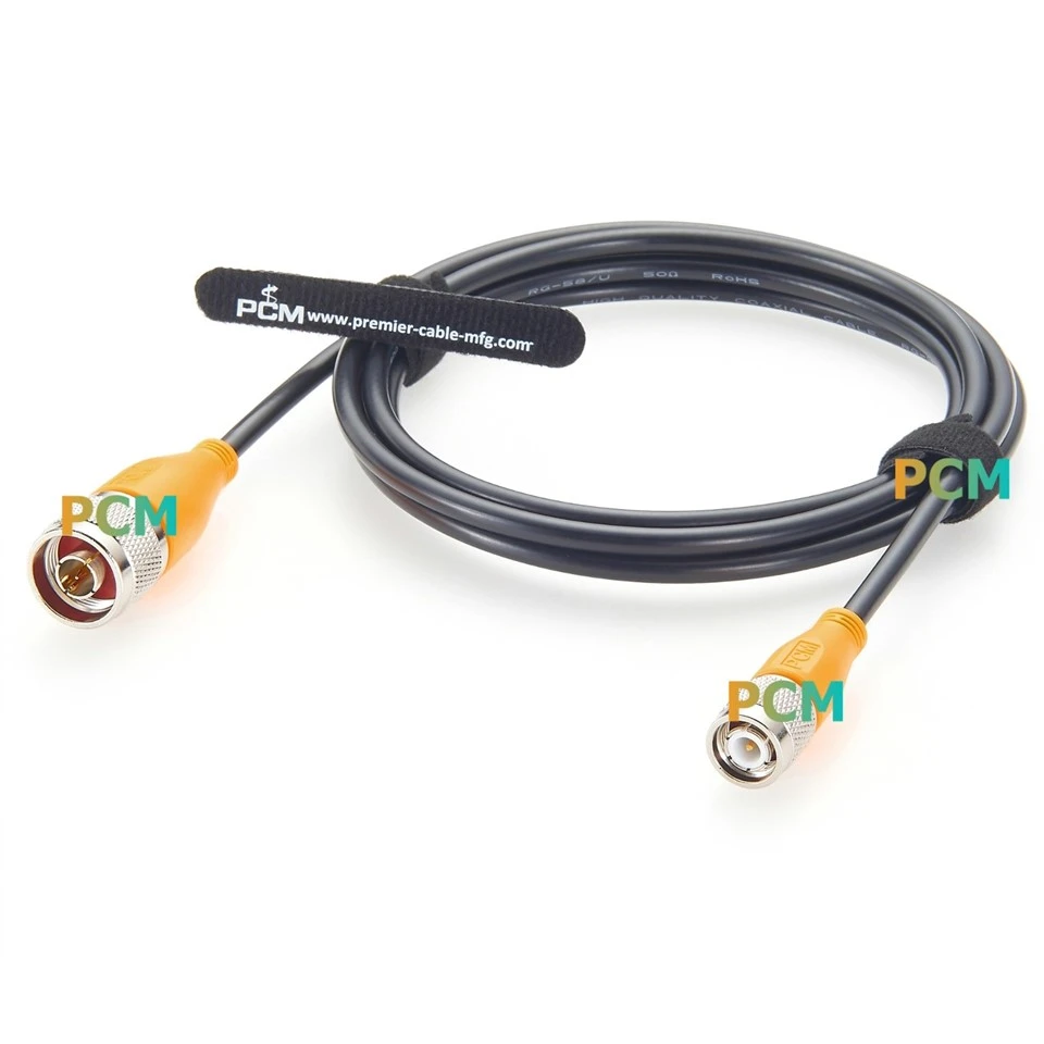 RG58 TNC Male To Type N Male Coaxial Cable factory