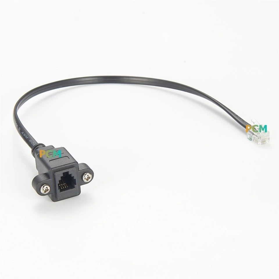 RJ9 RJ11 4P4C Panel Mount Cable suppliers