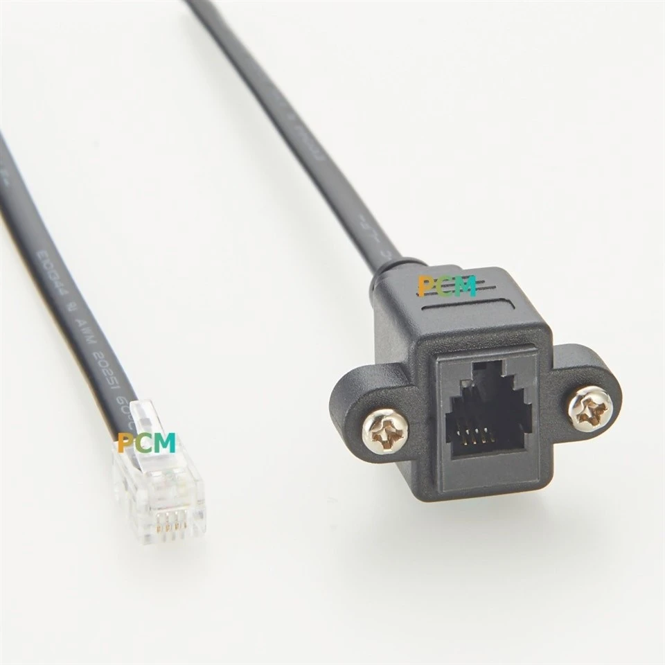 RJ9 RJ11 4P4C Panel Mount Cable best