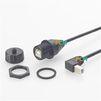 IP67 panèl Mount Ethernet RJ45 Connector