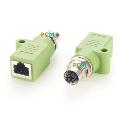 M12 X-kode RJ45 pou Kabinè Kontwòl