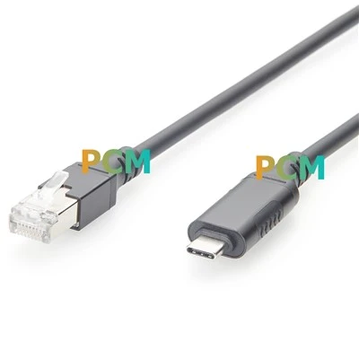 USB 3.1 Kalite -C Pou RJ45 Rezo Kab