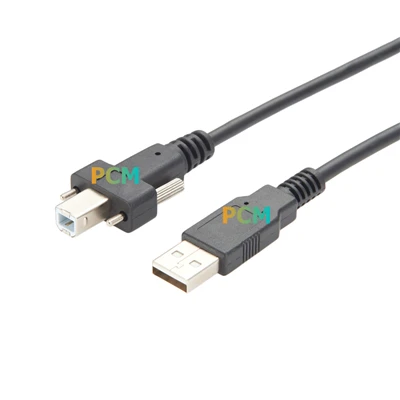 USB A TO USB B Vis Lock Ekstansyon Kab pou Vizyon Machine