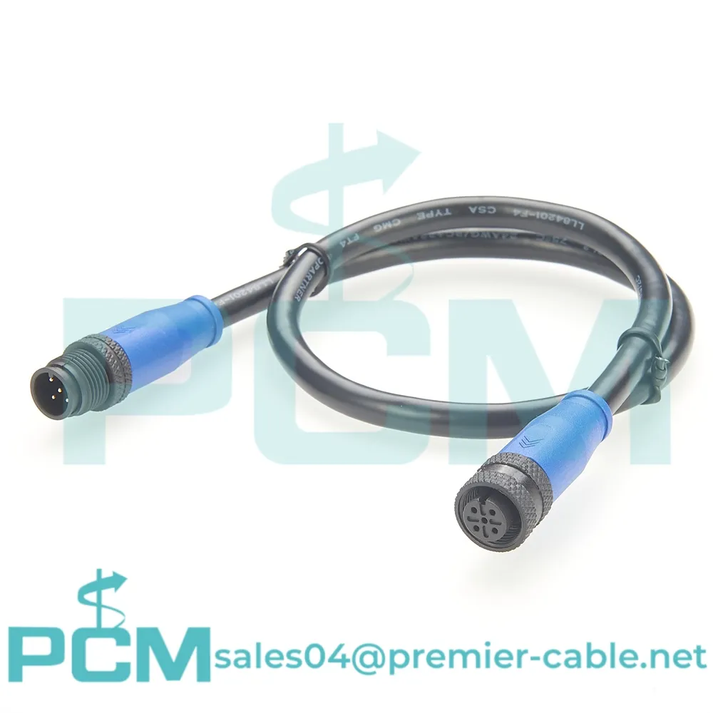 Ki enpèmeyab NMEA 2000 M12 A kòd 5 Pin fil Capteur zo rèl do oswa kab gout